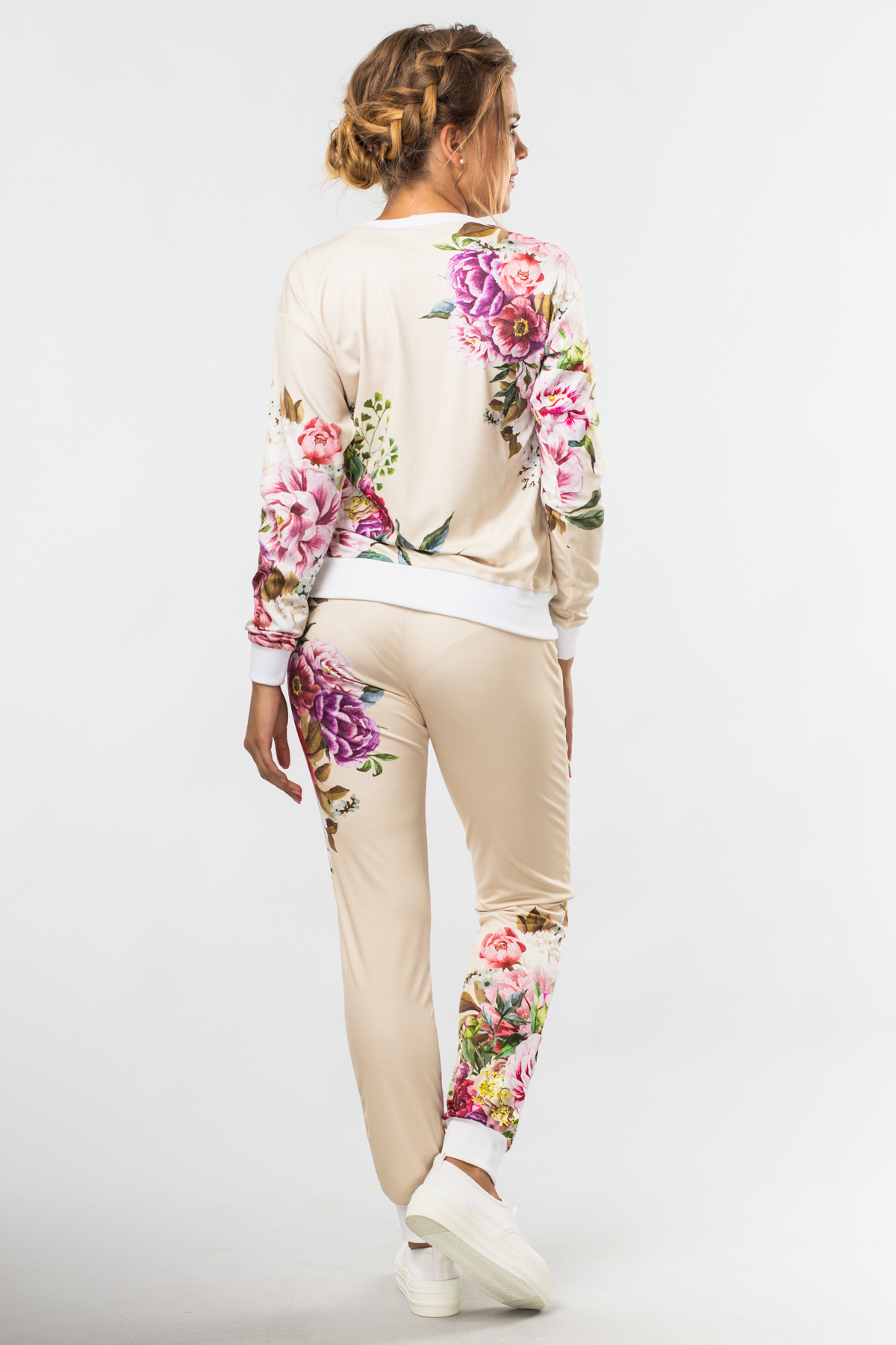 Спортивный костюм женский цветочный принт